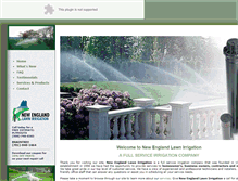 Tablet Screenshot of newenglandlawnirrigation.com